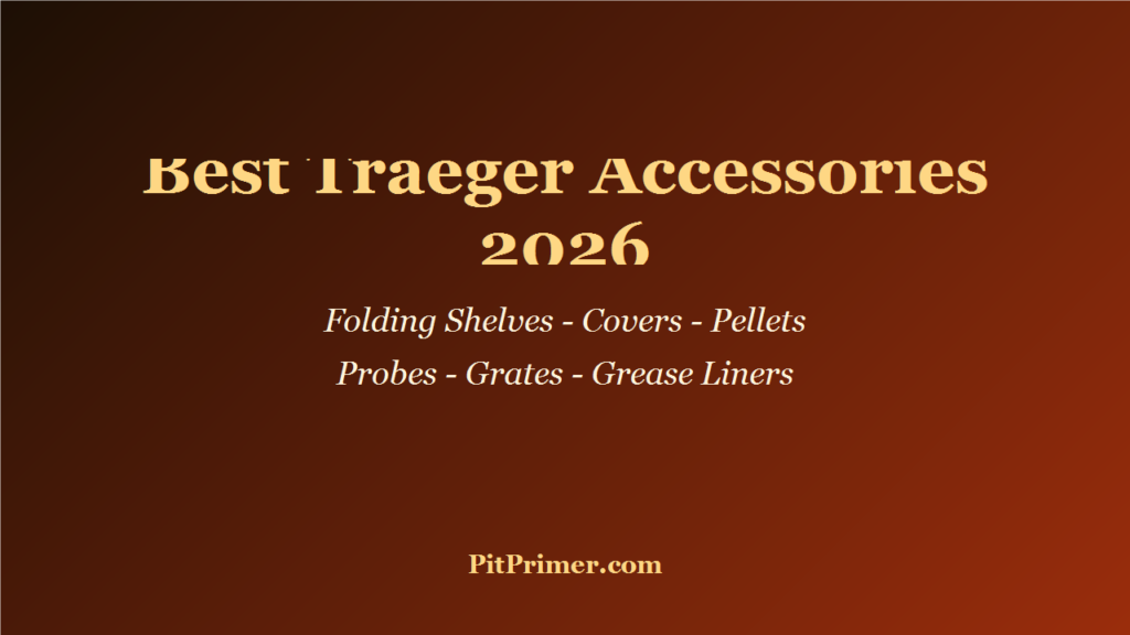 Best Traeger Accessories 2026: Folding Shelves, Grill Covers, Pellets, Probes, and Grate Upgrades